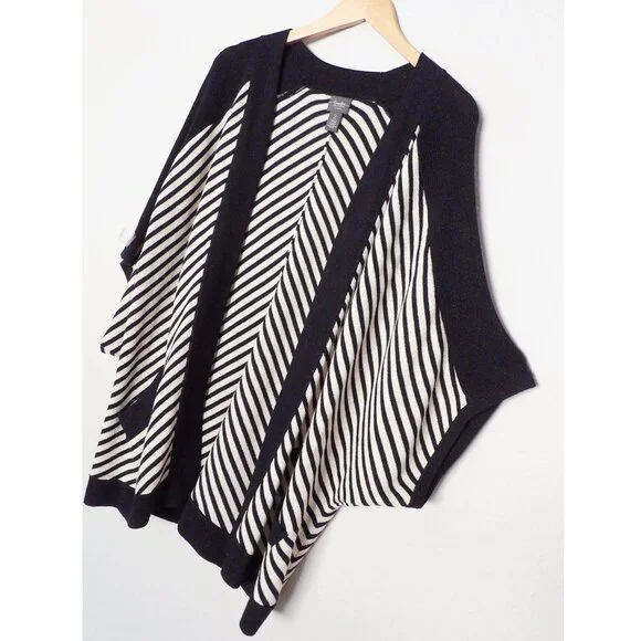 Chico's Travelers Collection Striped Cardigan Sweater Dolman Kimono Open Front L - Picture 14 of 16